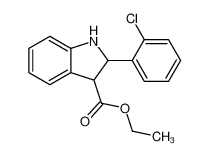 乙基2-(2-氯苯基)-3-吲哚啉羧酸酯