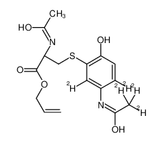 N-Acetyl-S-[3-acetamino-6-hydroxphenyl]cysteine-d5 Allyl Ester 1331889-45-2