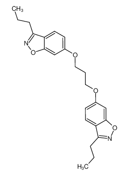 3,3'-dipropyl-6,6'-propane-1,3-diyldioxy-bis-benzo[d]isoxazole 66047-26-5