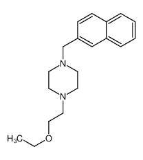 1-(2-ethoxyethyl)-4-(naphthalen-2-ylmethyl)piperazine 918481-91-1