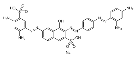 83293-51-0 structure, C28H25N10NaO7S2