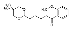 5-(5,5-二甲基-1,3-二恶烷-2-基)-1-(2-甲氧基苯基)-1-戊酮