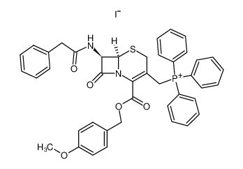 119636-62-3 spectrum, [(6R,7R)-2-(4-Methoxy-benzyloxycarbonyl)-8-oxo-7-phenylacetylamino-5-thia-1-aza-bicyclo[4.2.0]oct-2-en-3-ylmethyl]-triphenyl-phosphonium; iodide