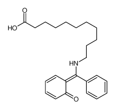 62665-59-2 11-[[(6-oxocyclohexa-2,4-dien-1-ylidene)-phenylmethyl]amino]undecanoic acid