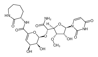 (4S,5S,6S)-6-[(1R)-2-氨基-1-[(2S,3S,4R,5R)-5-(2,4-二氧代嘧啶-1-基)-4-羟基-3-甲氧基四氢呋喃-2-基]-2-氧代乙氧基]-4,5-二羟基-N-[(3S)-2-氧代氮杂环庚-3-基]-5,6-二氢-4H-吡喃-2-甲酰胺