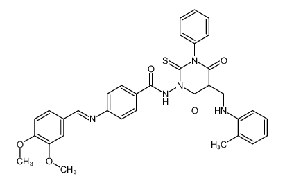 131528-81-9 structure, C34H31N5O5S