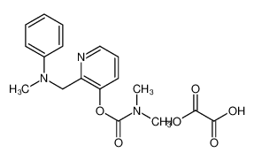 [2-[(N-methylanilino)methyl]pyridin-3-yl] N,N-dimethylcarbamate,oxalic acid 169128-45-4