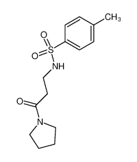 3-{[(4-methylphenyl)sulfonyl]amino}-1-pyrrolidinylpropan-1-one 122081-15-6