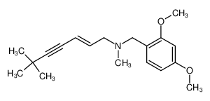 135679-65-1 (E)-N-(2,4-dimethoxybenzyl)-N,6,6-trimethyl-2-hepten-4-ynamine