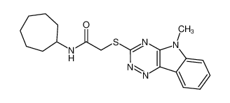 603946-02-7 structure, C19H23N5OS