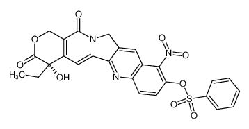 172917-94-1 spectrum, (S)-4-ethyl-4-hydroxy-10-nitro-3,14-dioxo-3,4,12,14-tetrahydro-1H-pyrano[3',4':6,7]indolizino[1,2-b]quinolin-9-yl benzenesulfonate