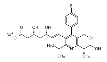 201793-00-2 structure, C25H31FNNaO6