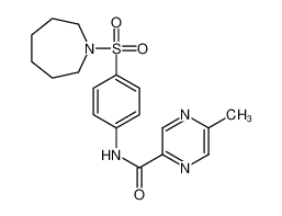 N-[4-(1-Azepanylsulfonyl)phenyl]-5-methyl-2-pyrazinecarboxamide 603945-78-4