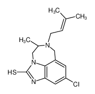 126347-69-1 structure, C16H20ClN3S