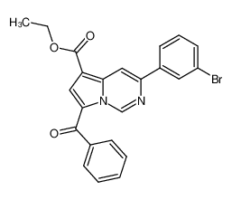 ethyl 7-benzoyl-3-(3-bromophenyl)pyrrolo[1,2-c]pyrimidine-5-carboxylate
