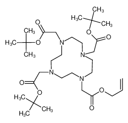 tri-tert-butyl 2,2',2''-(10-(2-(allyloxy)-2-oxoethyl)-1,4,7,10-tetraazacyclododecane-1,4,7-triyl)triacetate