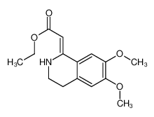 ethyl (2Z)-2-(6,7-dimethoxy-3,4-dihydro-2H-isoquinolin-1-ylidene)acetate 40129-54-2