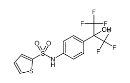 N-[4-[2,2,2-三氟-1-羟基-1-(三氟甲基)乙基]苯基]-2-噻吩磺酰胺