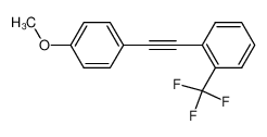 851279-10-2 spectrum, 1-((4-methoxyphenyl)ethynyl)-2-(trifluoromethyl)benzene