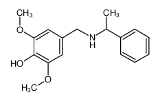 2,6-dimethoxy-4-[(1-phenylethylamino)methyl]phenol 680185-62-0