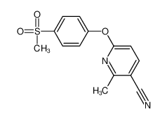 2-甲基-6-[4-(甲磺酰基)苯氧基]-3-吡啶甲腈