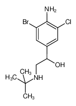 1-(4-amino-3-bromo-5-chlorophenyl)-2-(tert-butylamino)ethanol 37153-52-9