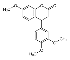 4-(3,4-dimethoxyphenyl)-7-methoxy-3,4-dihydrochromen-2-one 35582-80-0