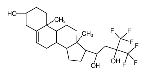 4,4,4-trifluoro-1-[(8S,9S,10R,13S,14S,17S)-3-hydroxy-10,13-dimethyl-2,3,4,7,8,9,11,12,14,15,16,17-dodecahydro-1H-cyclopenta[a]phenanthren-17-yl]-3-(trifluoromethyl)butane-1,3-diol 102586-30-1