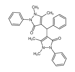 1861-84-3 1,5,1',5'-tetramethyl-2,2'-diphenyl-1,2,1',2'-tetrahydro-4,4'-phenylmethanediyl-bis-pyrazol-3-one