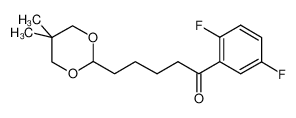 1-(2,5-difluorophenyl)-5-(5,5-dimethyl-1,3-dioxan-2-yl)pentan-1-one 898786-90-8