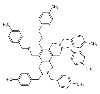 1,2,3,4,5,6-hexakis[(4-methylphenyl)methylsulfanylmethyl]benzene