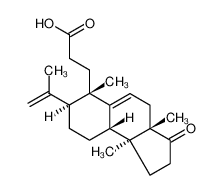 3-[(3aS,6S,7S,9aS,9bS)-7-Isopropenyl-3a,6,9b-trimethyl-3-oxo-2,3, 3a,4,6,7,8,9,9a,9b-decahydro-1H-cyclopenta[a]naphthalen-6-yl]prop anoic acid 659738-08-6