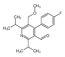 4-(4-fluorophenyl)-5-(methoxymethyl)-2,6-di(propan-2-yl)pyridine-3-carbaldehyde 169196-11-6