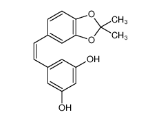 3,4-O-异亚丙基-3,3',4,5'-四羟基二苯乙烯