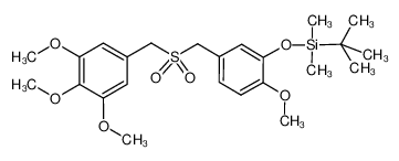 943749-10-8 spectrum, tert-butyl(2-methoxy-5-(((3,4,5-trimethoxybenzyl)sulfonyl)methyl)phenoxy)dimethylsilane