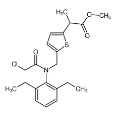 100006-67-5 structure, C21H26ClNO3S