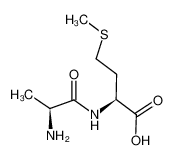 (2S)-2-[[(2S)-2-aminopropanoyl]amino]-4-methylsulfanylbutanoic acid 14486-05-6
