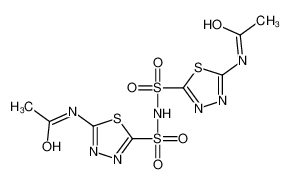 N-[5-[(5-acetamido-1,3,4-thiadiazol-2-yl)sulfonylsulfamoyl]-1,3,4-thiadiazol-2-yl]acetamide 80495-47-2