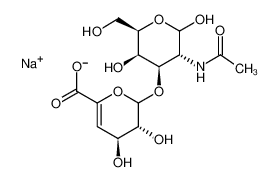 136132-69-9 structure, C14H20NNaO11