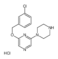 2-[(3-chlorophenyl)methoxy]-6-piperazin-1-ylpyrazine,hydrochloride 1215721-40-6