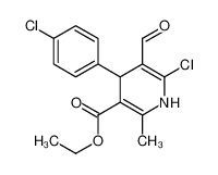 4714-17-4 ethyl 6-chloro-4-(4-chlorophenyl)-5-formyl-2-methyl-1,4-dihydropyridine-3-carboxylate