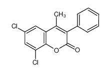 6,8-dichloro-4-methyl-3-phenylchromen-2-one 262590-97-6