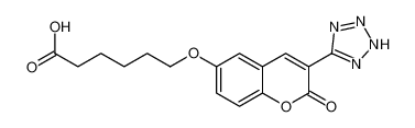 6-[2-oxo-3-(2H-tetrazol-5-yl)chromen-6-yl]oxyhexanoic acid 103876-53-5