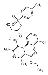 127634-12-2 structure, C27H29Cl2NO7S