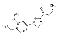 Ethyl 2-(3,4-dimethoxyphenyl)-1,3-thiazole-4-carboxylate 338982-18-6