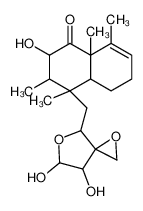 4-[(4,5-dihydroxy-1,6-dioxaspiro[2.4]heptan-7-yl)methyl]-2-hydroxy-3,4,8,8a-tetramethyl-3,4a,5,6-tetrahydro-2H-naphthalen-1-one 99401-76-0