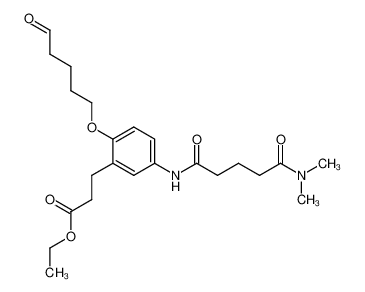 197726-33-3 ethyl-3-{5-[4-(dimethylaminocarbonyl)butanoylamino]-2-(4-formylbutoxy)phenyl}propanoate