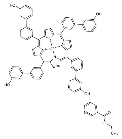 1261271-04-8 structure, C76H53N5O6Zn++