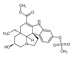 287980-13-6 (5R,7S,12R,19S)-2,3-didehydro-7-hydroxy-16-[(methanesulfonyl)oxy]aspidospermidine-3-carboxylic acid methyl ester