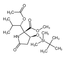 1334590-07-6 (2R,3S)-methyl 2-((S)-1-acetoxy-2-methylpropyl)-3-(tert-butyldimethylsilyloxy)-5-oxopyrrolidine-2-carboxylate